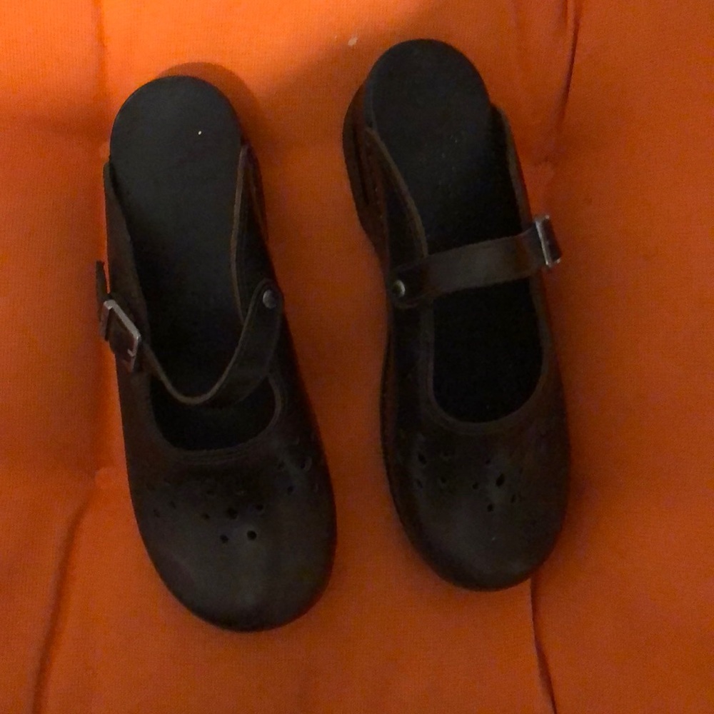 Danskos brown Mary Jane slip on